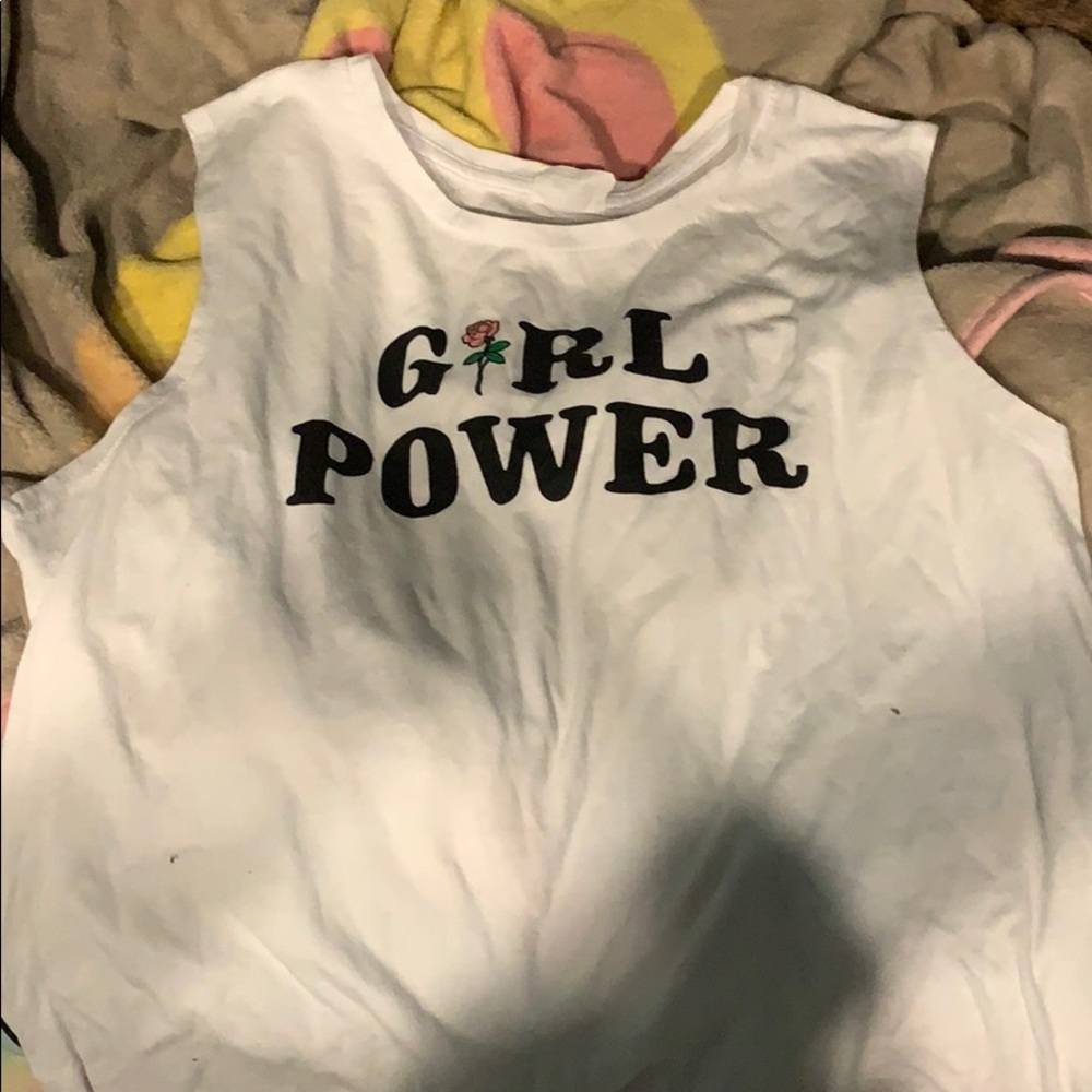 Girl Power tan top